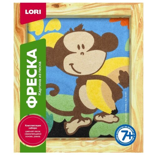 LORI Фреска из песка Мартышка с бананом (Кп-047)