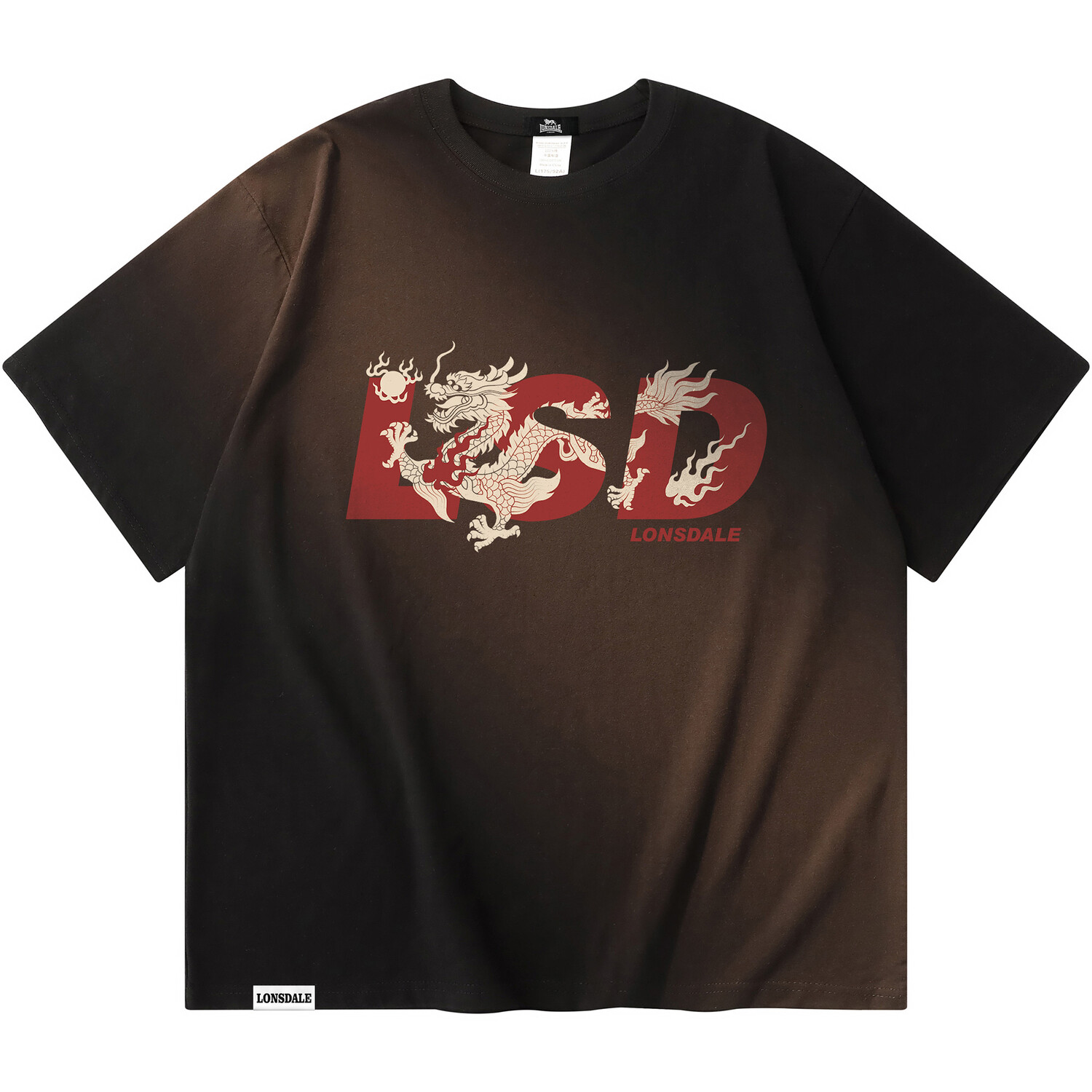 Футболка унисекс LONSDALE/Dragon Lion Dell, Черный