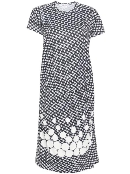 Comme Des Garçons Comme Des Garçons платье миди с принтом, черный