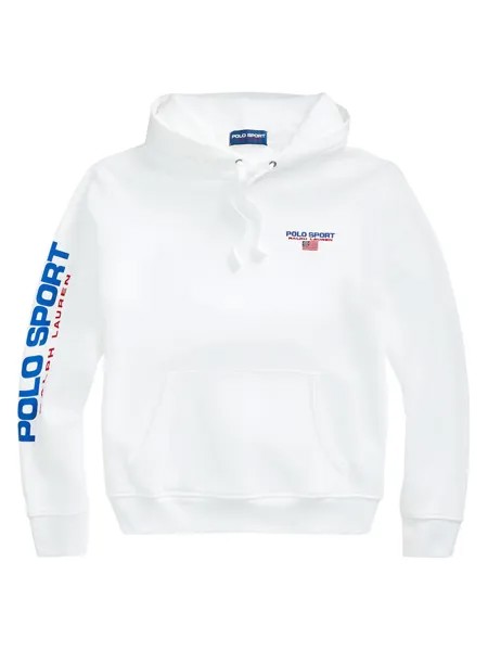 Худи из флиса Polo Sport Polo Ralph Lauren, белый