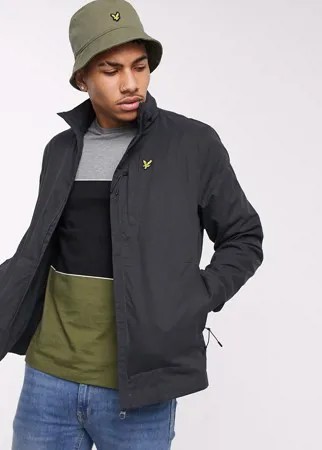 Черная легкая куртка с высоким воротником Lyle & Scott-Черный