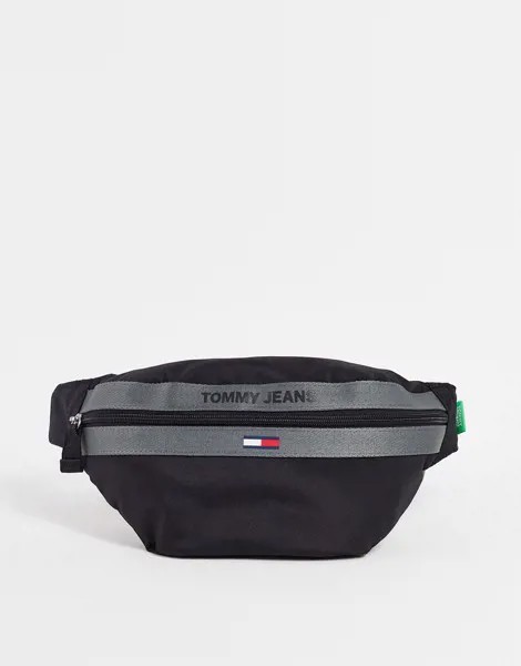 Черная сумка-кошелек на пояс Tommy Jeans Essential-Черный