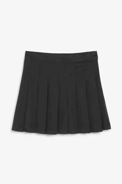 Мини-юбка Monki со складками, черный