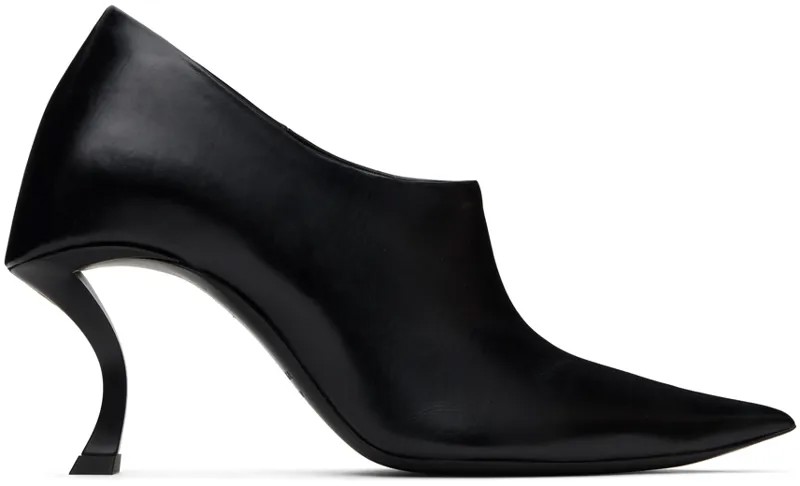 Черные туфли на каблуке «песочные часы» Balenciaga