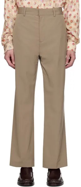Серо-коричневые брюки с четырьмя карманами Acne Studios