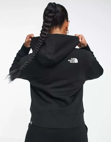 Черное оверсайз-худи The North Face Essential