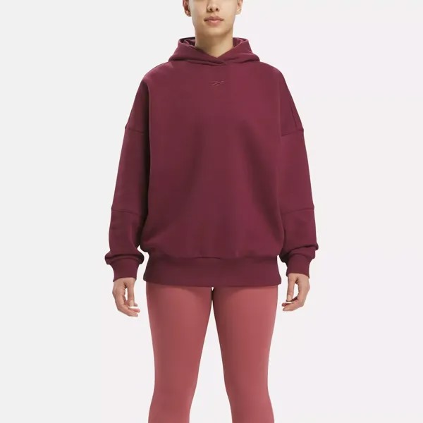 Толстовка оверсайз Lux Reebok, бордовый