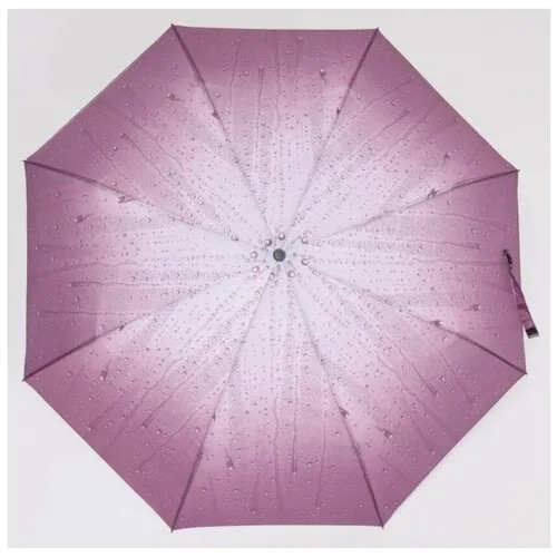 Мини-зонт Queen Fair, механика, 4 сложения, купол 100 см., 8 спиц, система «антиветер», для женщин, коричневый