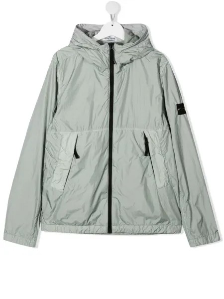 Stone Island Junior легкая куртка с нашивкой-логотипом
