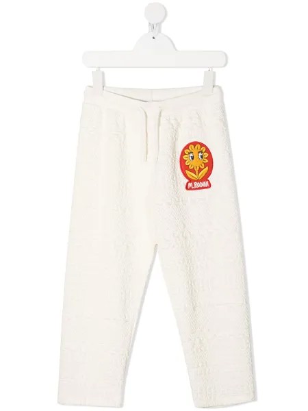 Mini Rodini спортивные брюки с нашивкой