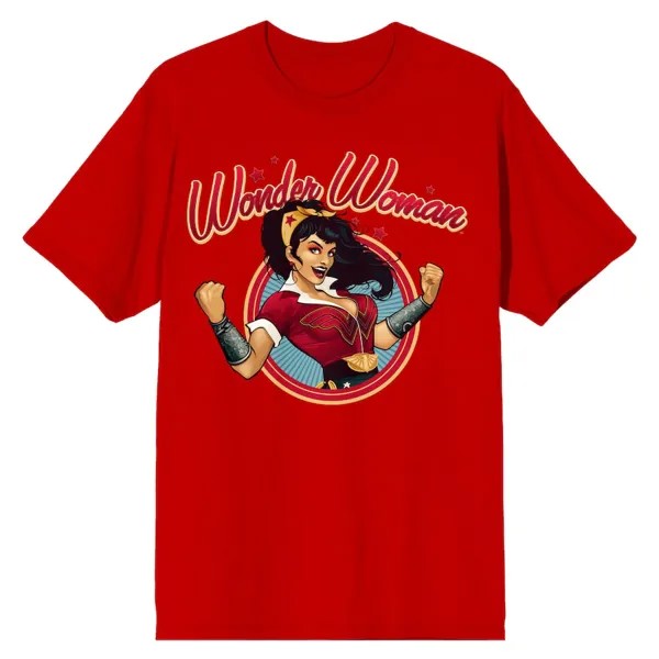 Футболка с коротким рукавом BIOWORLD Wonder Woman, красный