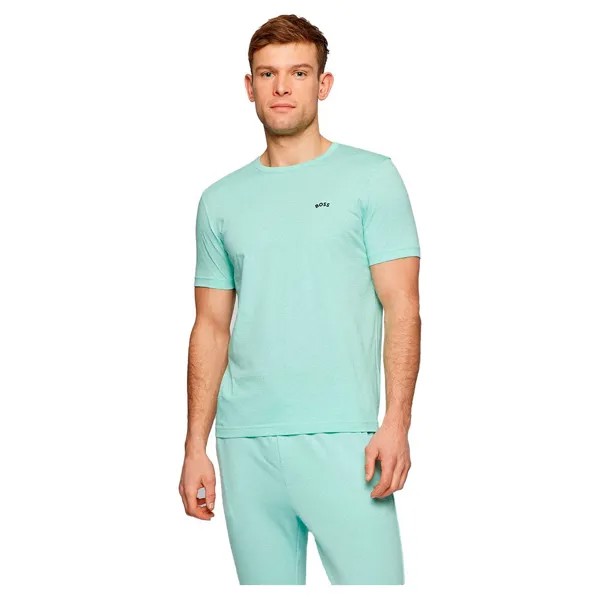 Футболка BOSS Curved T-shirt, зеленый