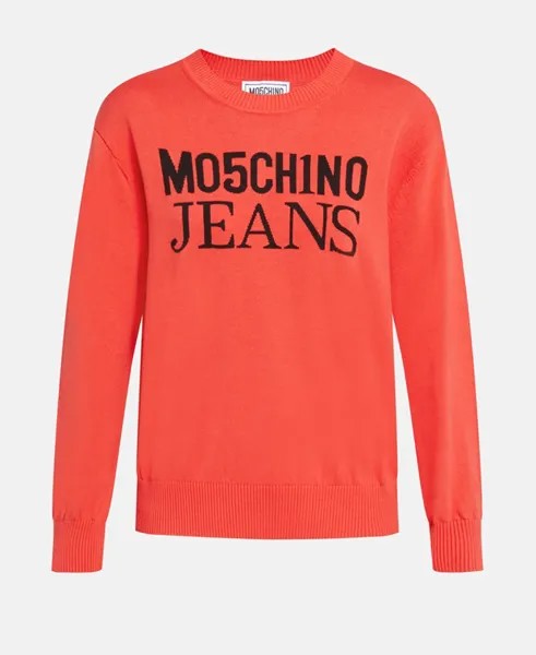 Джемпер с длинными рукавами Moschino Jeans, светло-розовый