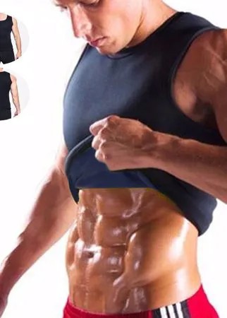 Sweat Сауна Body Shaper Men Vest Thermo Неопреновый тренажер для похудения Талия Ремень Спортивный костюм