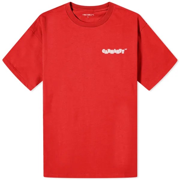Футболка Carhartt Wip Fast Food, цвет Samba & White