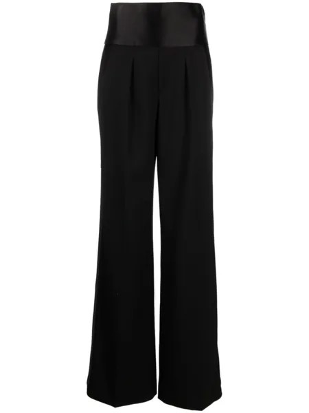 TOM FORD широкие брюки с завышенной талией, черный