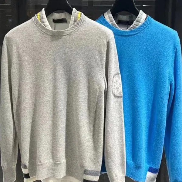 Корейская одежда для гольфа, мужской свитер, Новинка осени 2022, повседневный свободный свитер