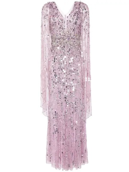 Платье Honey Pie с вышивкой Jenny Packham, фиолетовый