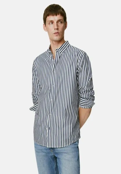 Рубашка STRIPPED COLLARED Marks & Spencer, цвет dark navy