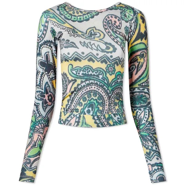 Топ Soulland Long Sleeve Roby Paisley Top