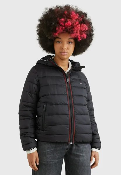 Демисезонная куртка Tommy Jeans, черный