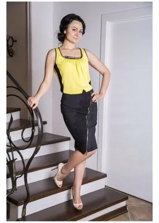 Топ, Maria_Grazia_Severi, желтый, Арт.69022406 (44)
