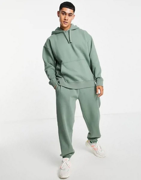 Зеленый oversized-худи от комплекта Topman-Зеленый цвет