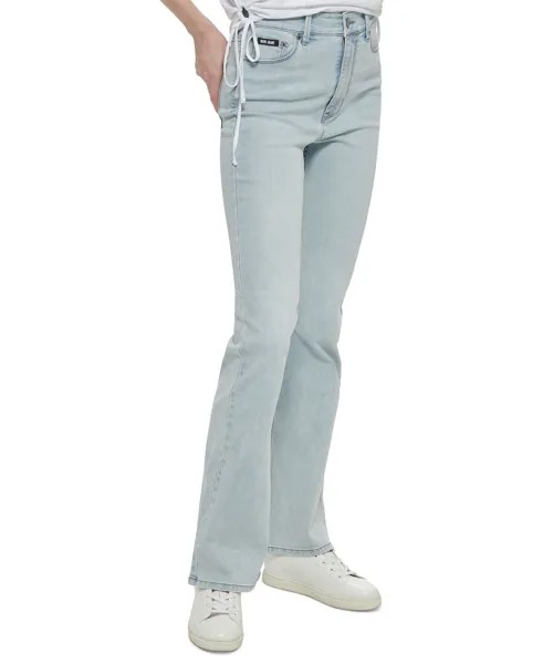 Женские джинсы Boerum с высокой посадкой и расклешенными штанинами DKNY Jeans