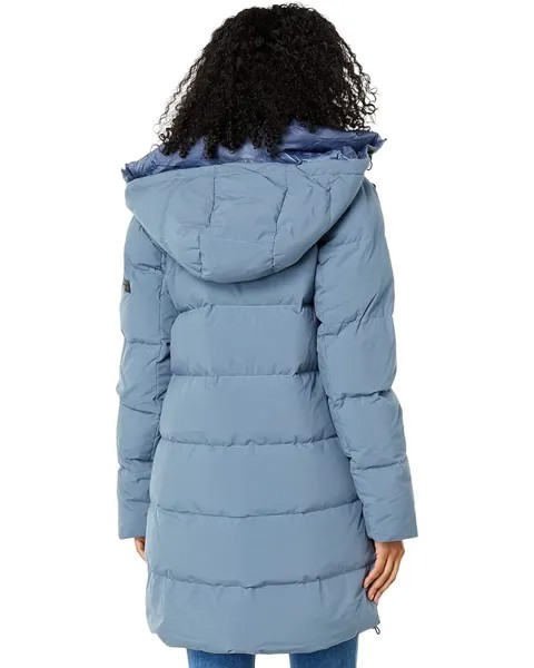 Пуховик Sanctuary Hooded Mid Length Down Puffer, темно-синий