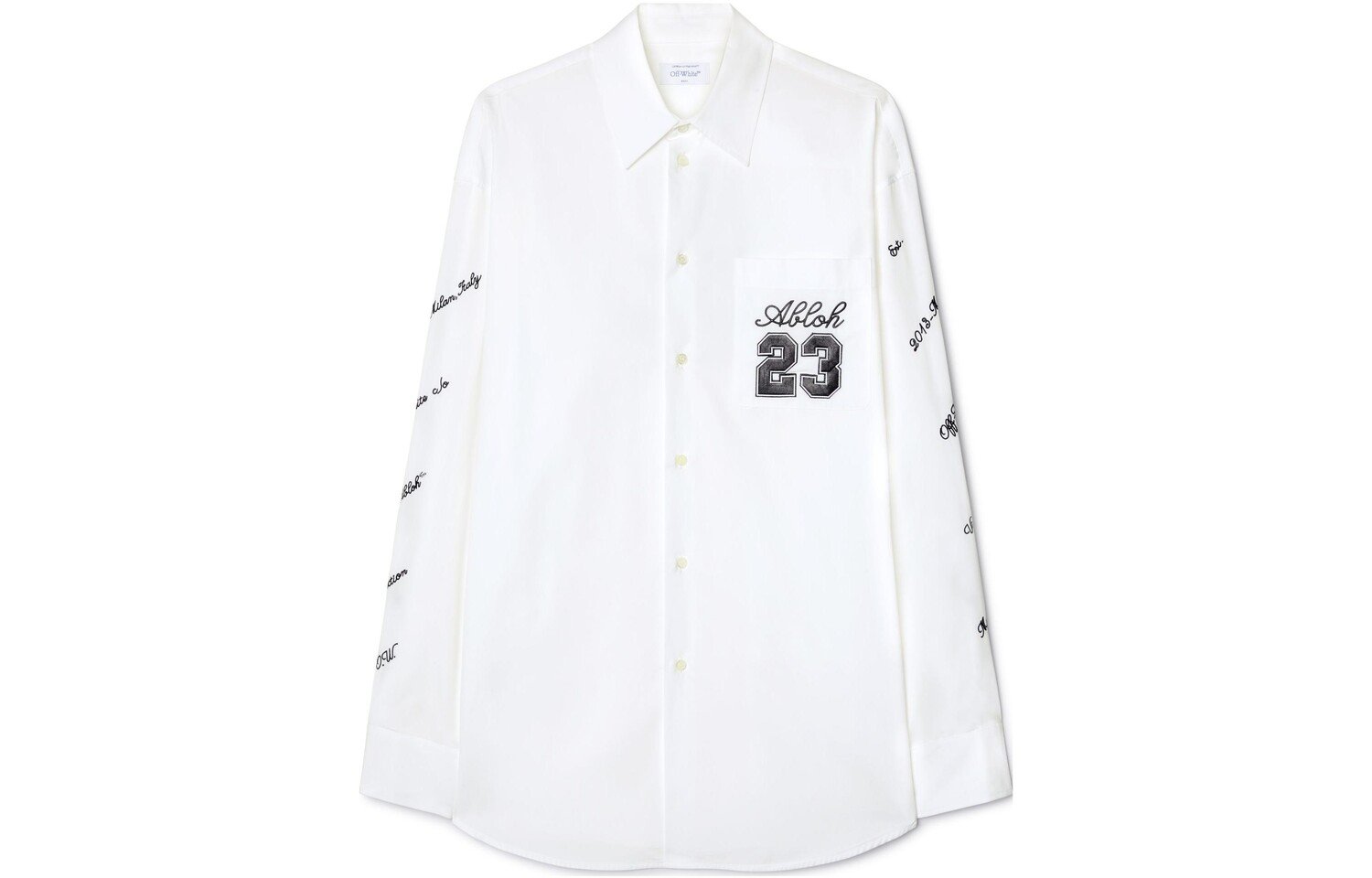 Вышитая рубашка Off-White, белый