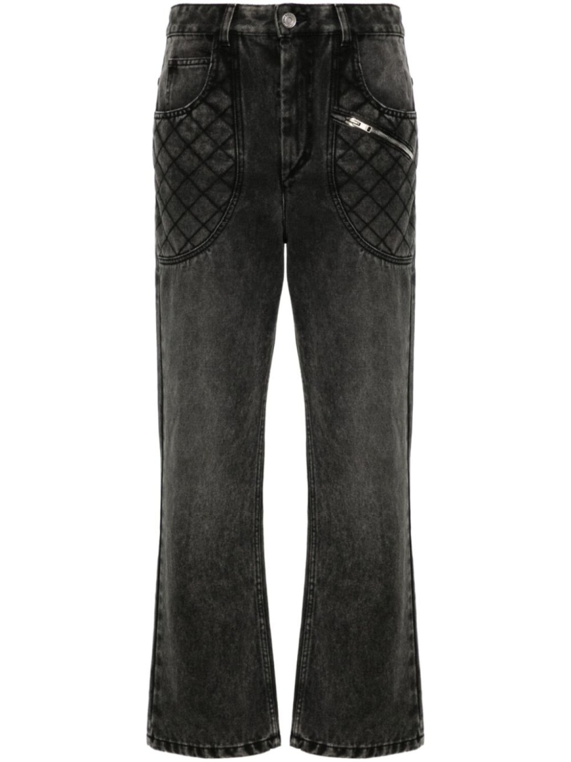 ISABEL MARANT широкие джинсы Cassandre с завышенной талией, серый