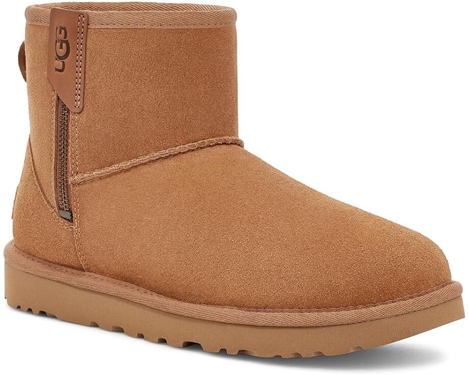 Ботинки UGG Classic Mini Bailey Zip, цвет Chestnut