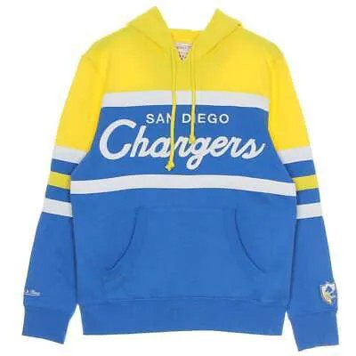 Mitchell - Ness Head Coach Hoodie Mens Blue, Yellow Повседневная верхняя одежда FPHDSC19029