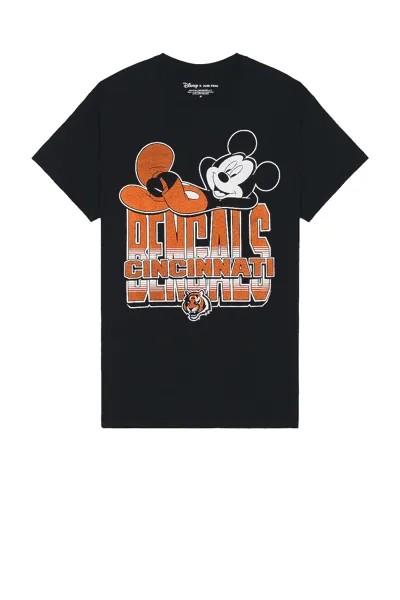 Футболка Junk Food Bengals Mickey Kick Back, черный