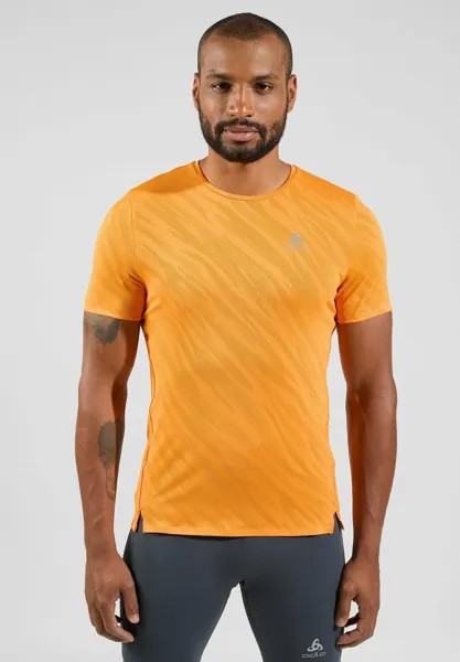 Спортивная футболка ZEROWEIGHT ENGINEERED CHILL-TEC CREW NECK ODLO, цвет oriole melange