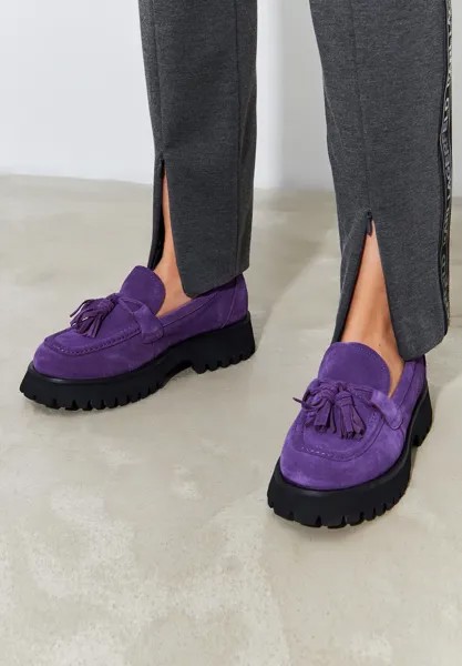 Туфли без шнурков Loafers Cesare Gaspari, цвет lilac