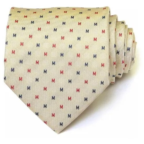 Кремовый галстук в мелкий горошек Moschino 27562