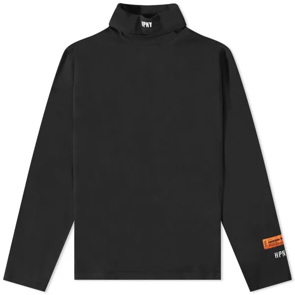 Футболка Heron Preston Long Sleeve HPNY Emblem Rollneck Tee