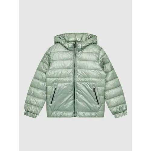 Пуховик GUESS, размер 10Y [METY], зеленый