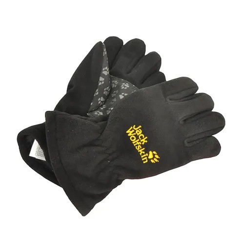 Перчатки Jack Wolfskin демисезонные, размер 128, черный