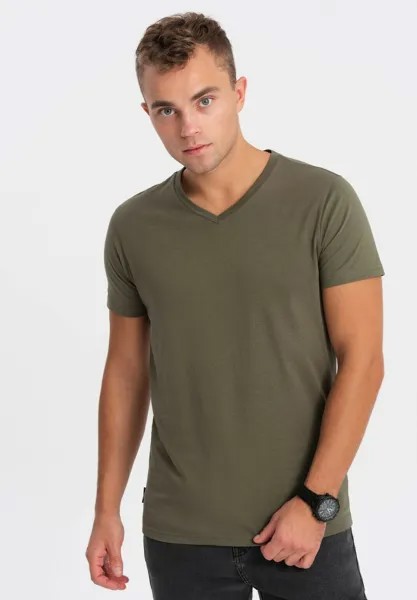 Базовая футболка Ombre, темно-оливковая