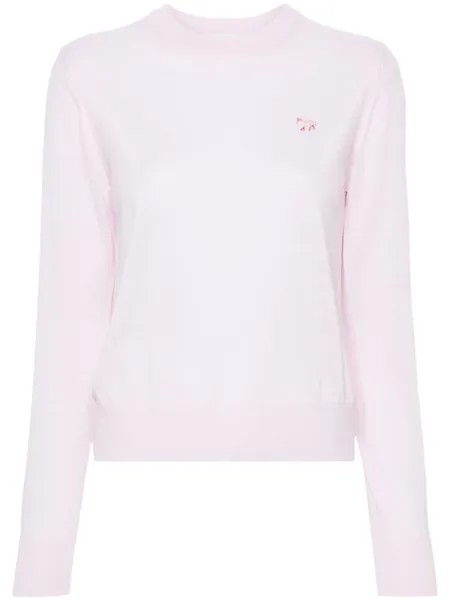 Maison Kitsuné шерстяной джемпер, розовый