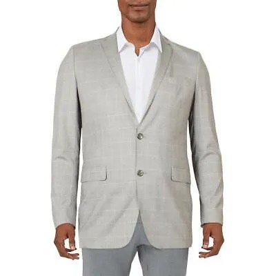 Kenneth Cole New York Серый мужской пиджак с двумя пуговицами Пиджак 42L BHFO 3802