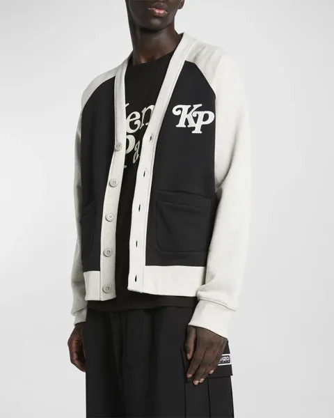 Мужской двухцветный кардиган из коллаборации с Verdy Kenzo, цвет Black