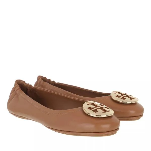 Лоферы minnie travel ballet royal tan Tory Burch, коричневый