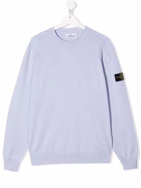 Stone Island Junior толстовка с нашивкой-логотипом