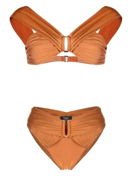 Noire Swimwear бикини с пряжками, оранжевый