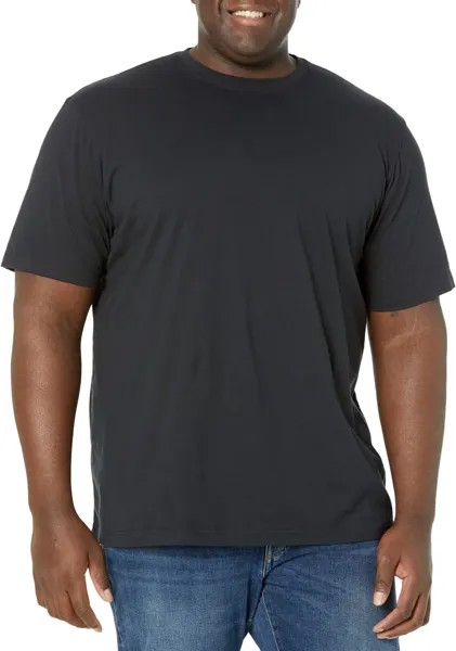 Неусадочная футболка Carefree с открытым карманом, короткий рукав - высокий L.L.Bean, черный