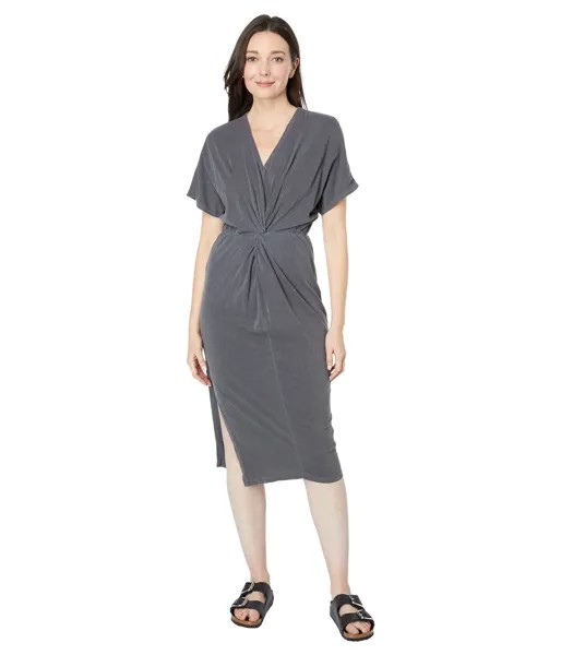 Платье SUNDRY, Twisted Cotton Spandex T-Shirt Dress