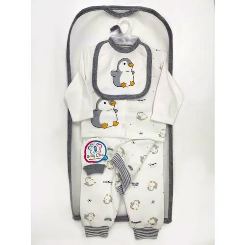 Комплект одежды  Baby Life, размер 56, белый, серый